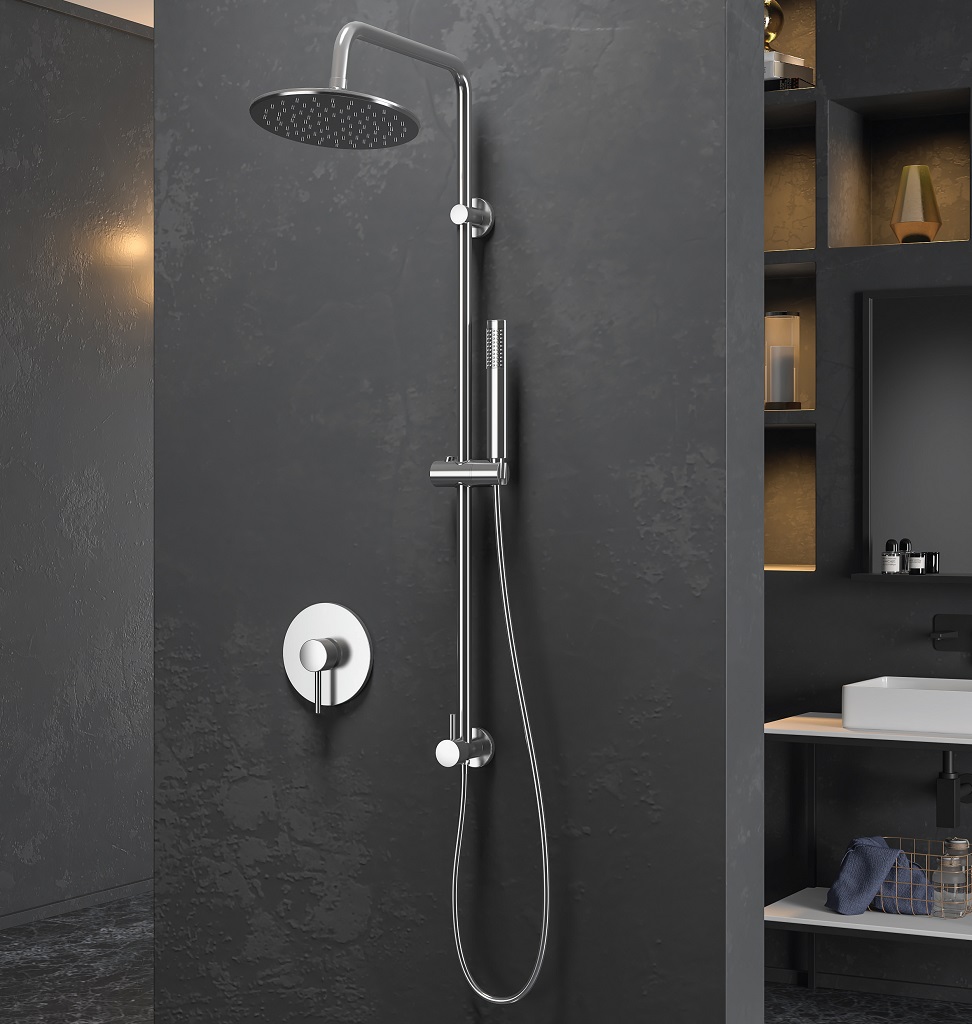 KARAG LUCY C6326B Душ система, ръчен душ, хром, смесител за вграждане